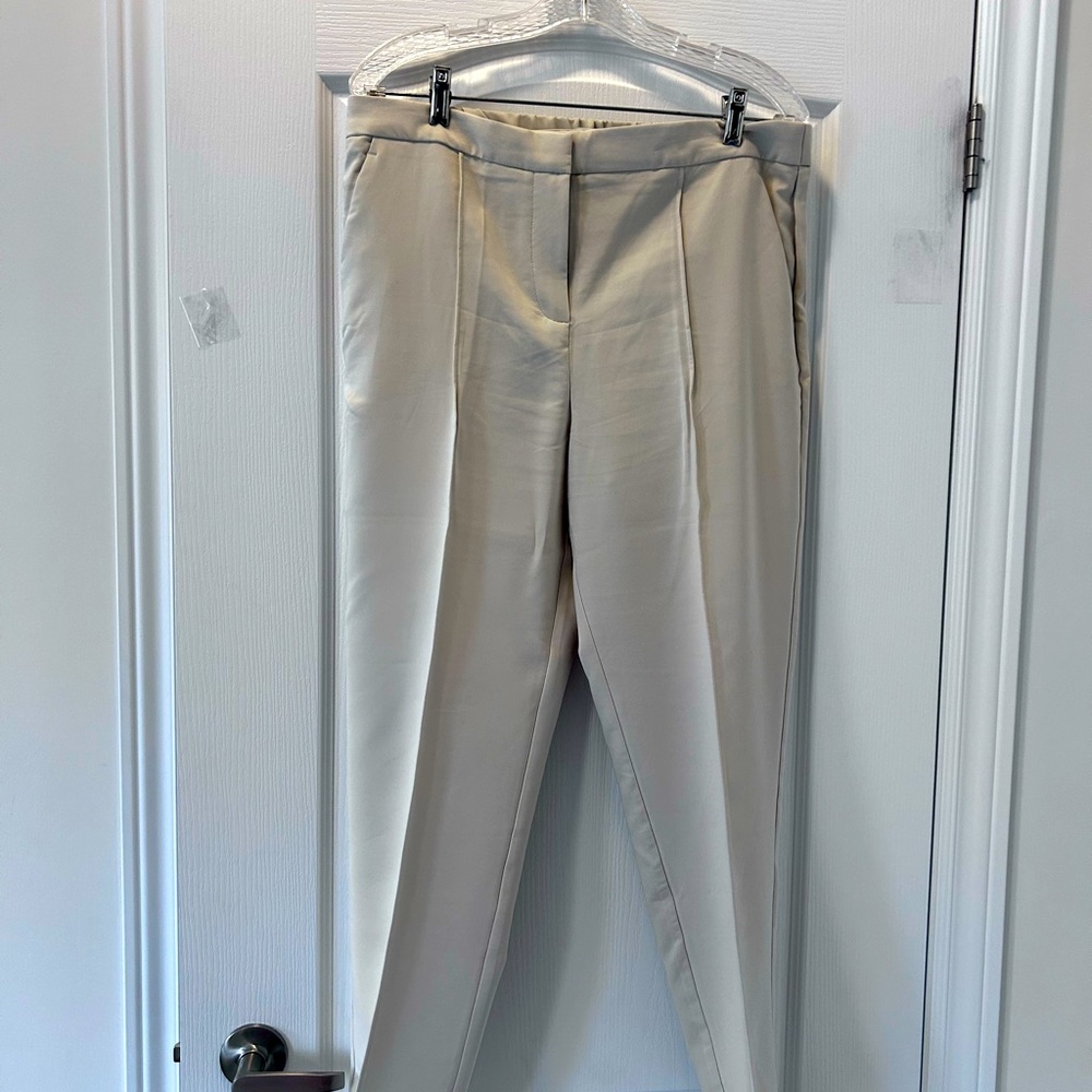 Zip fly - Elastic waist is backCream colour - brand new - never worn